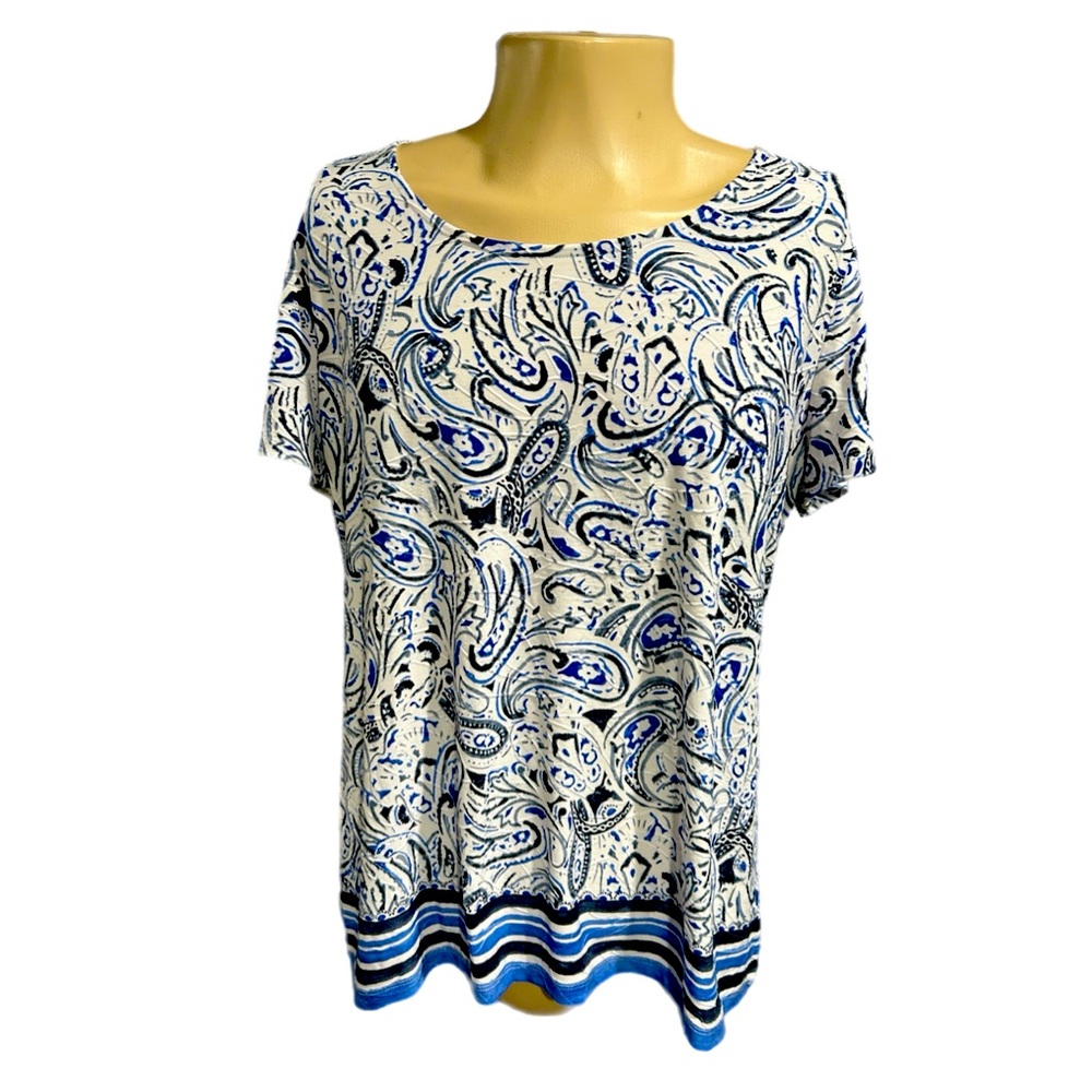 NWOT Croft & Barrow Women’s Patterned Short Sleeve Top